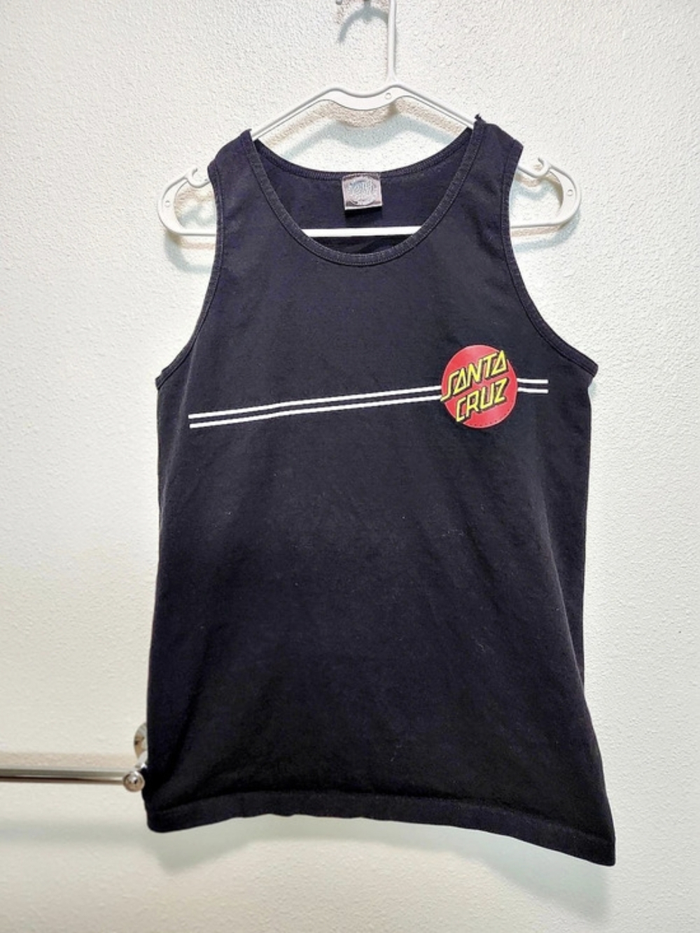 Santa Cruz Graphic Tank Top in Black Like New